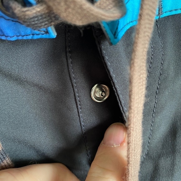 Billabong Women's Black‎ Board Shorts Blue Leg Logo Size 7 - Picture 3 of 15